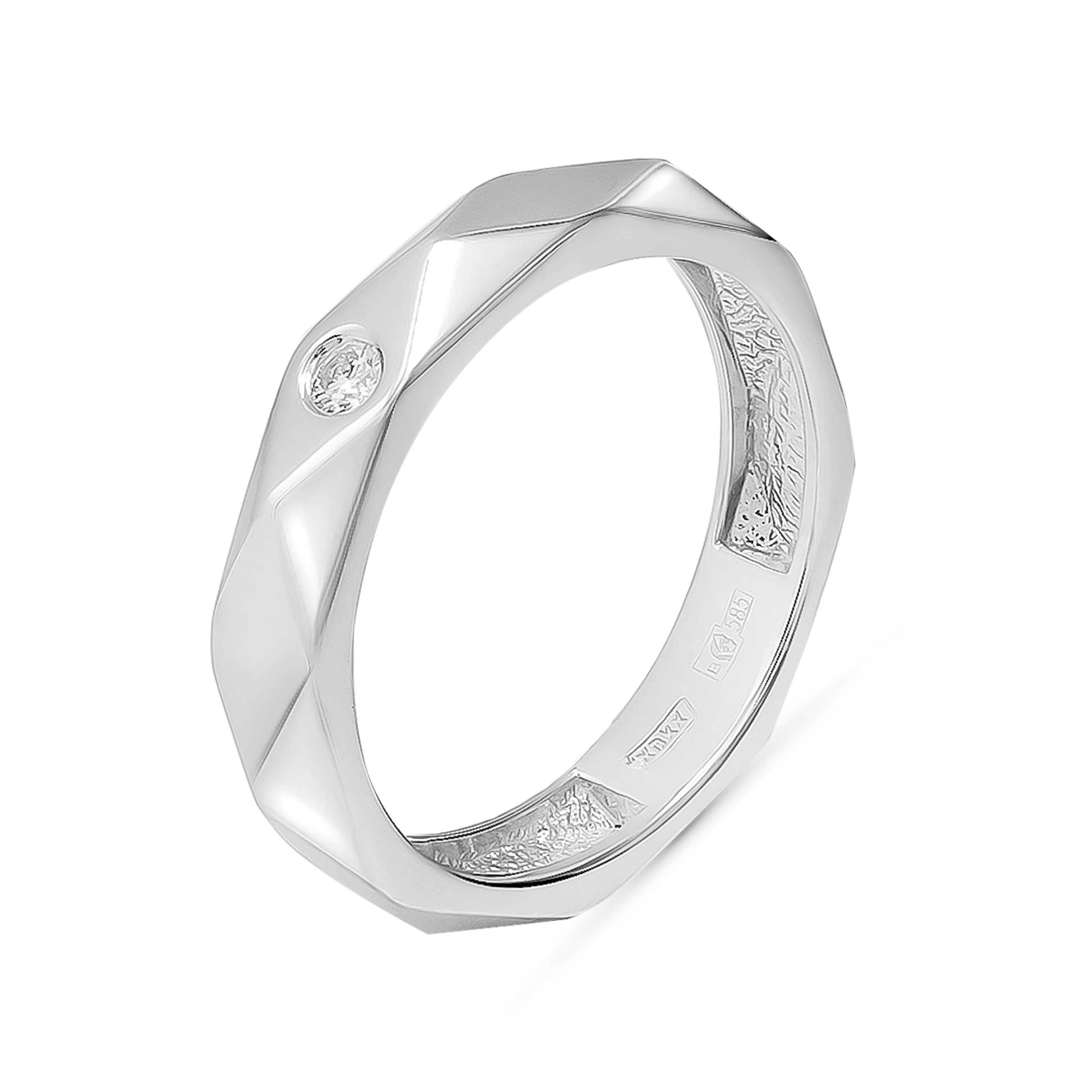 Кольцо с бриллиантом 1БР КР57 0,038 3/5А