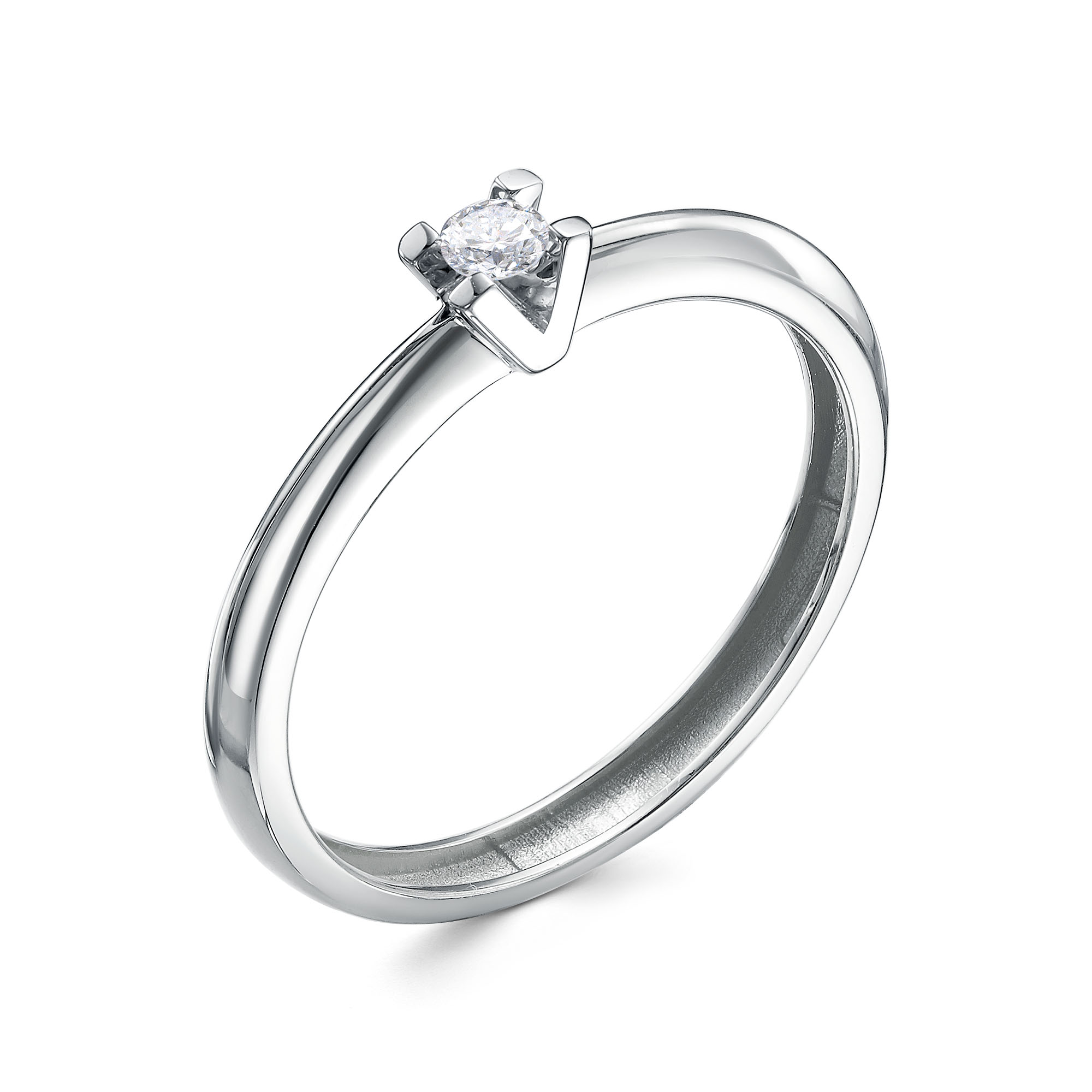 Кольцо Помолвочное с Бриллиантом "V"