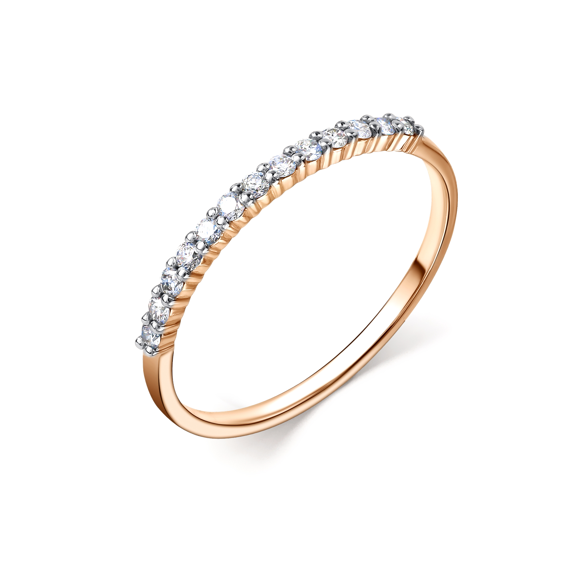 Кольцо с дорожкой из Бриллиантов 