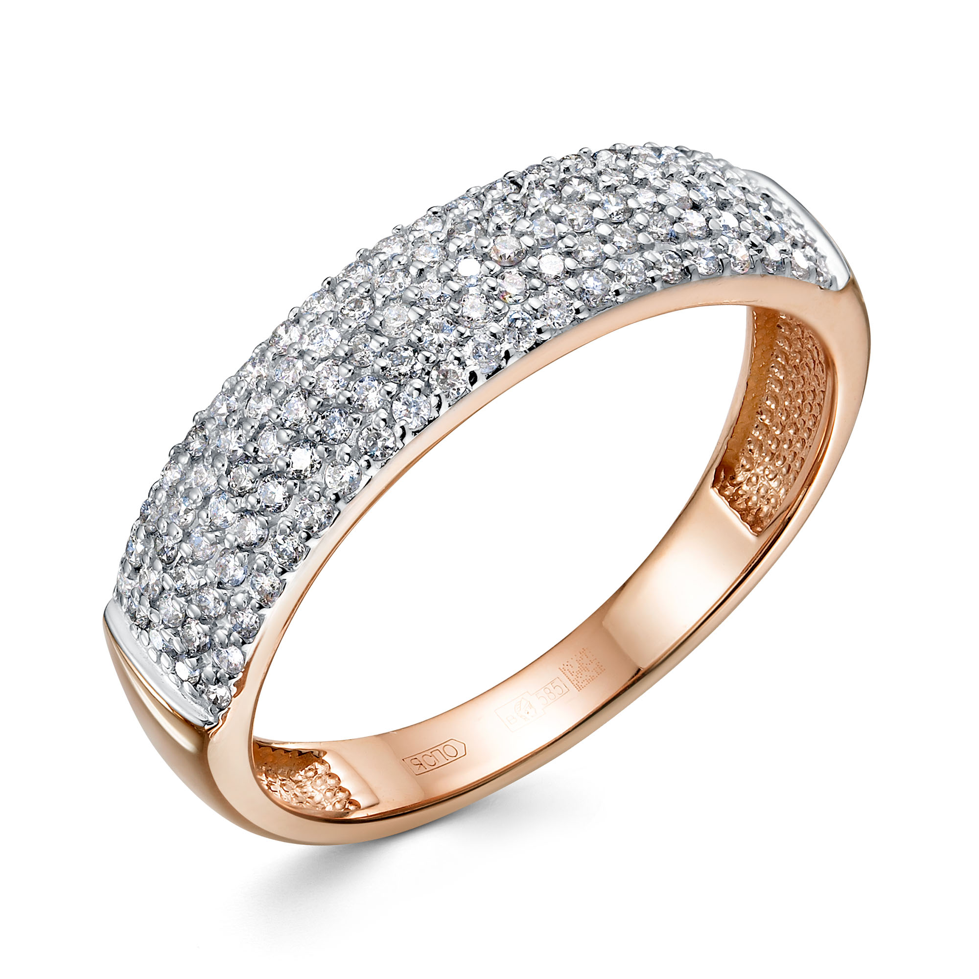 Кольцо с Россыпью Бриллиантов "Pave" 