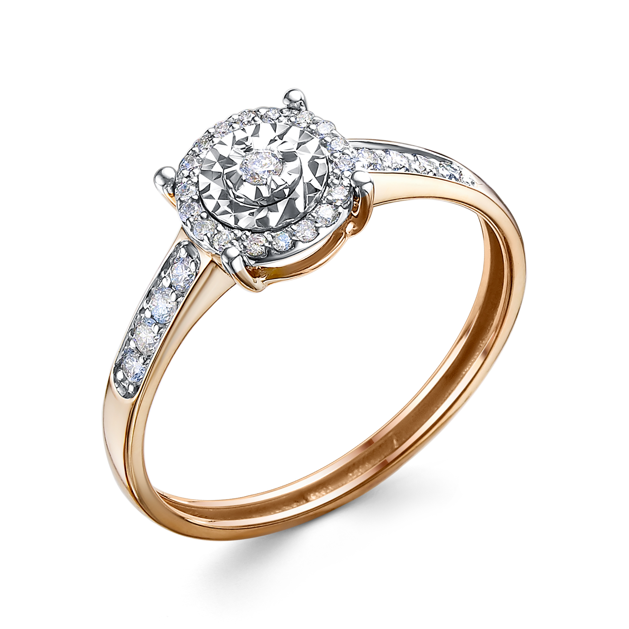 Кольцо с Бриллиантами "Invisible"