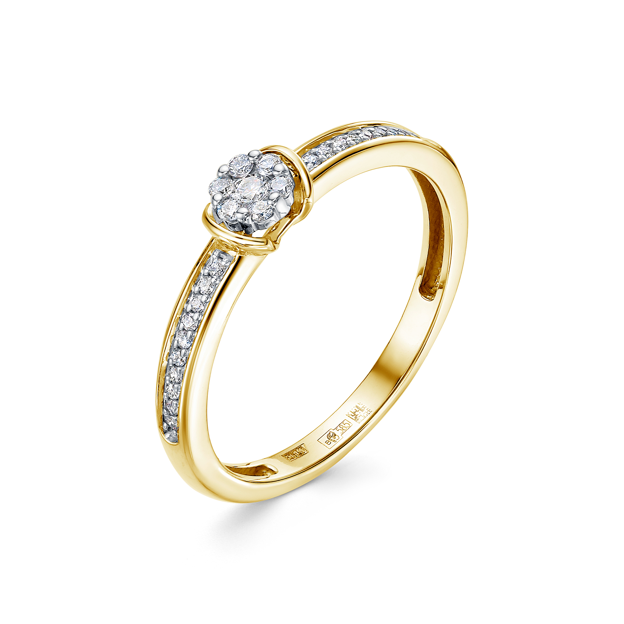 Помолвчное Кольцо с Бриллиантами 