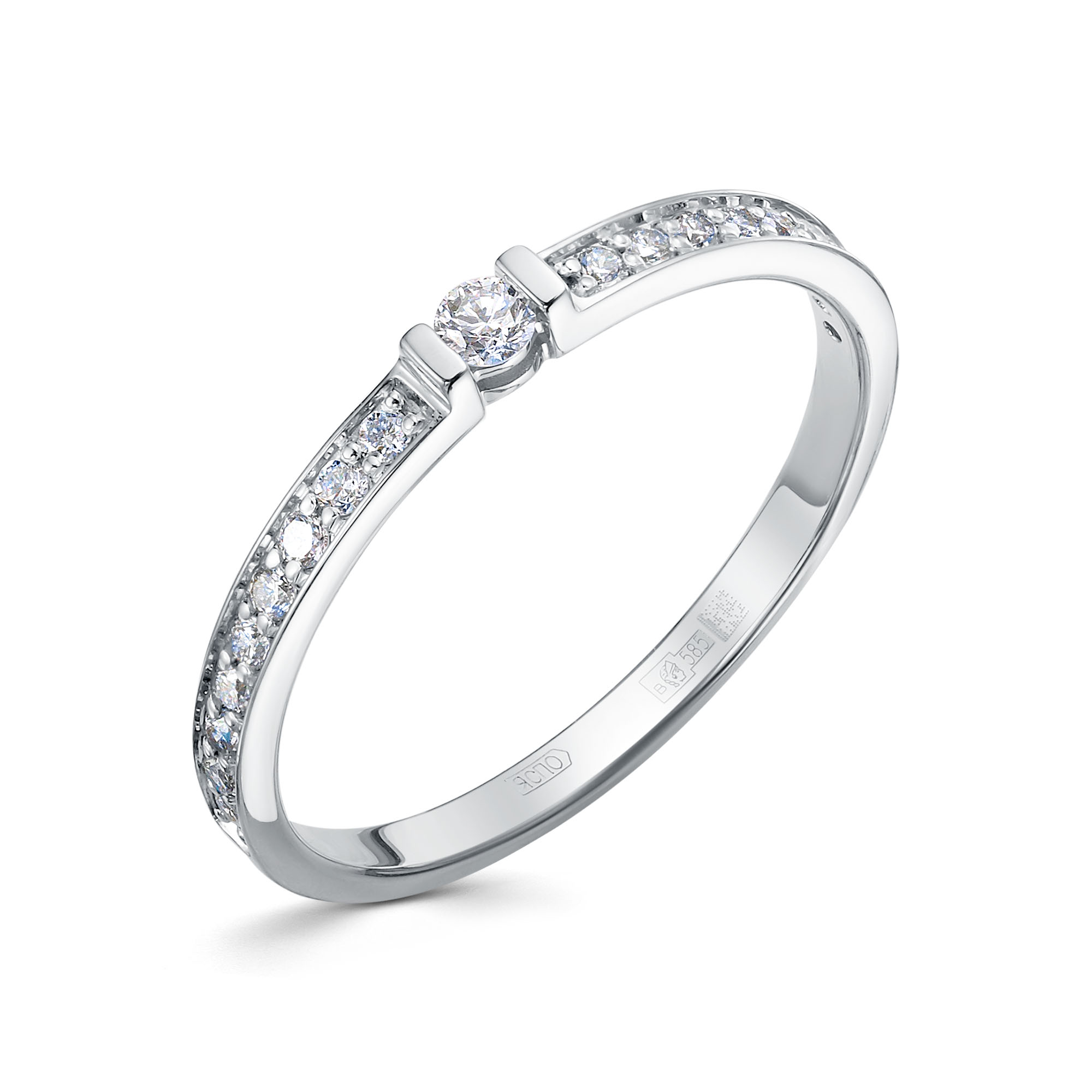 Кольцо Помолвочное с Бриллиантами 