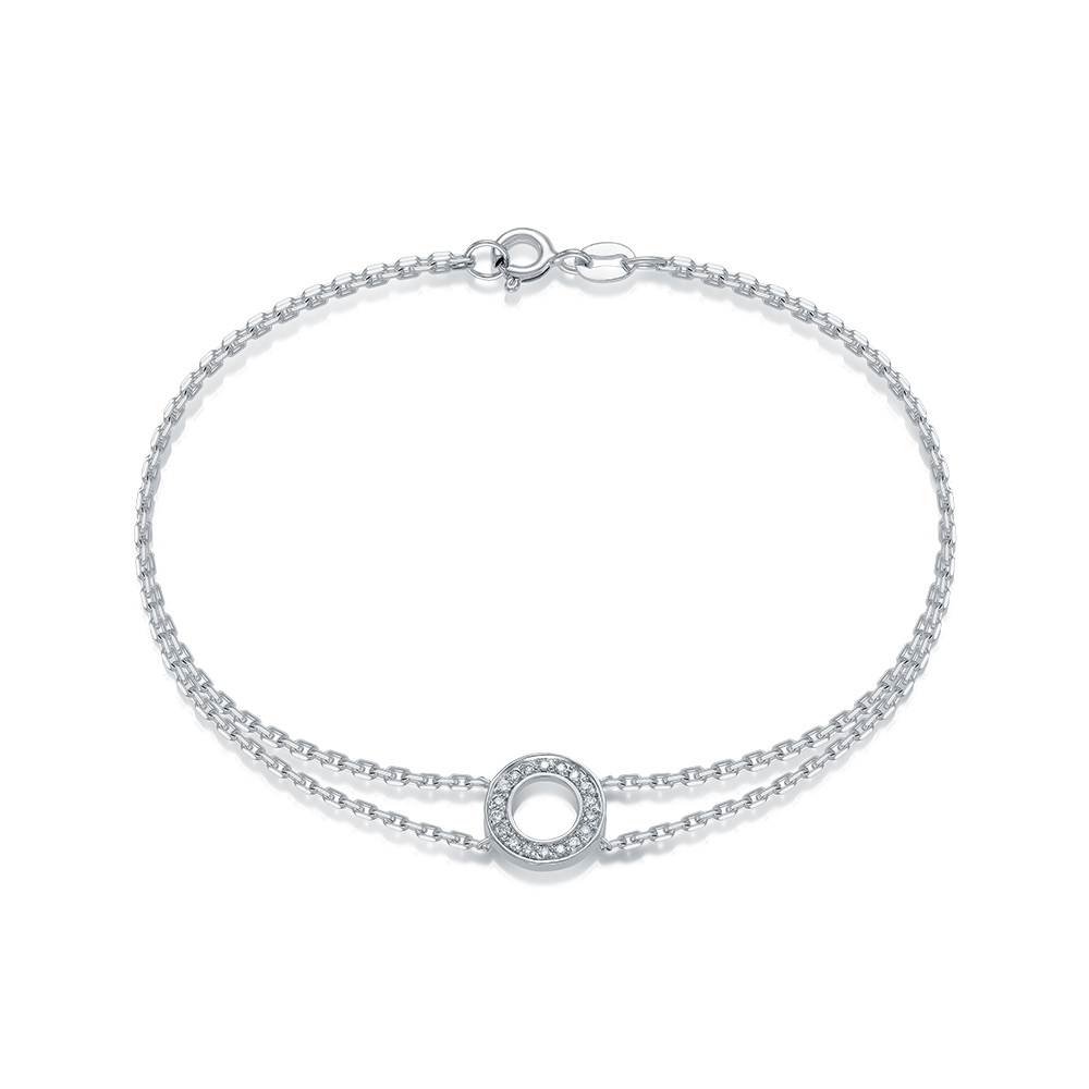 Браслет из Белого Золота с Бриллиантами 