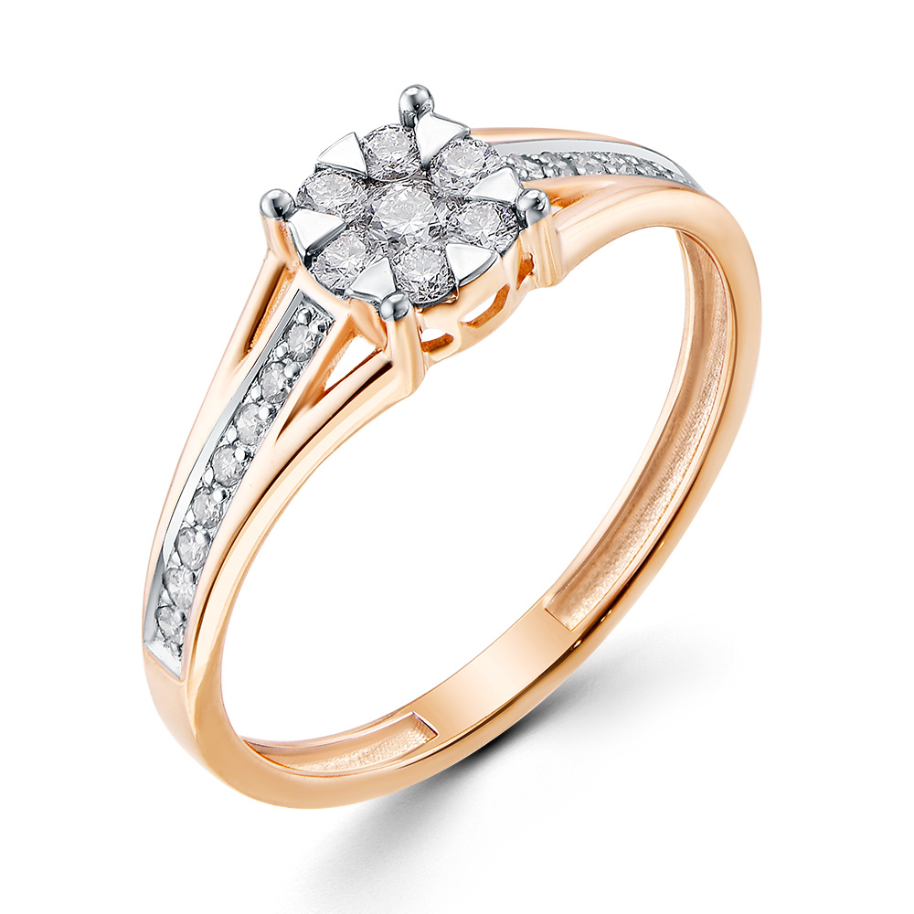 Кольцо с Бриллиантами "Invisible"