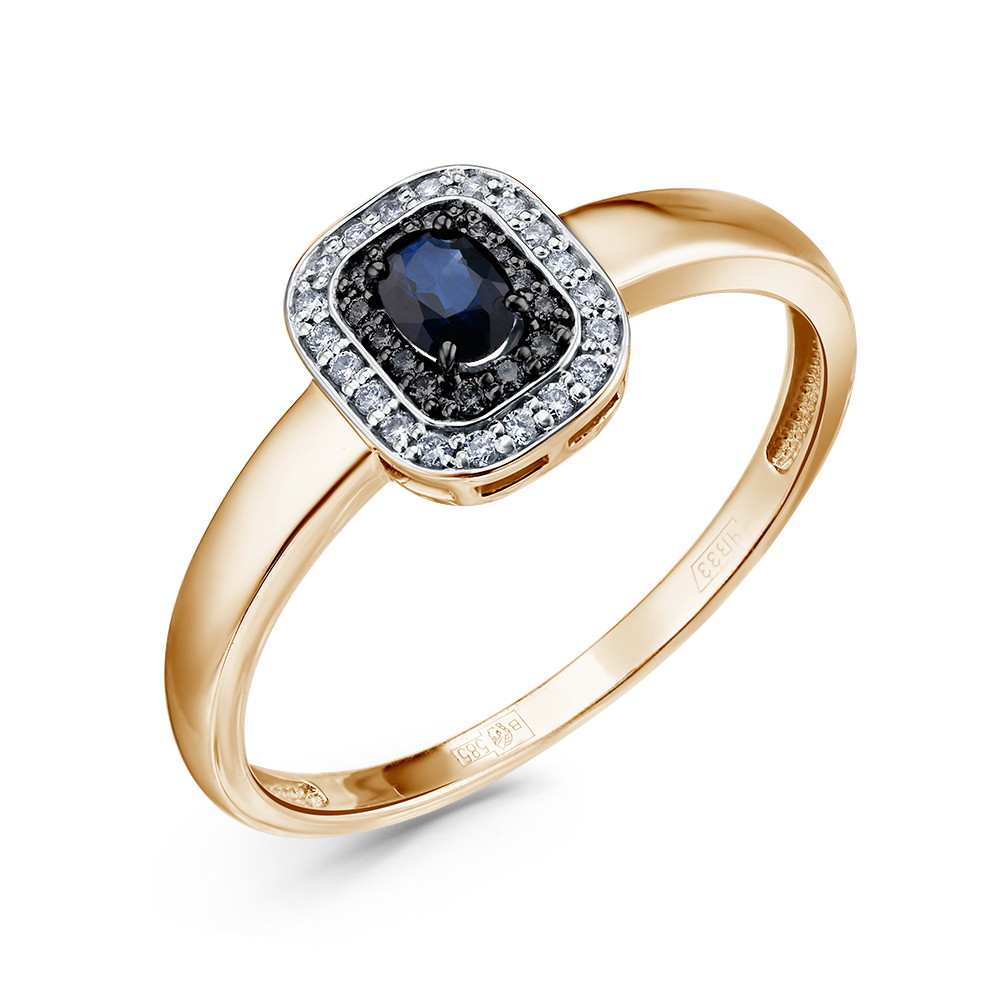 Кольцо с Сапфиром и Бриллиантами 